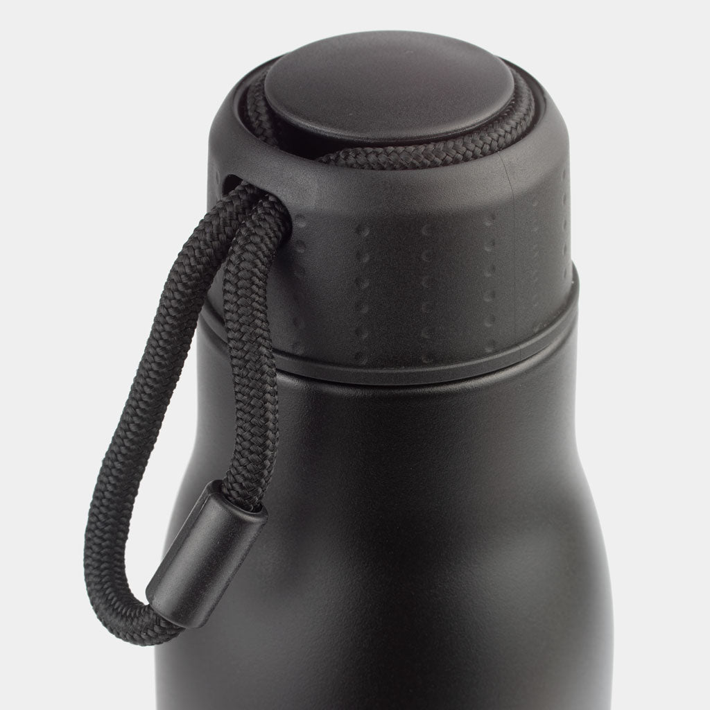 Steel Thermos Water Bottle - Satin Black 500ml