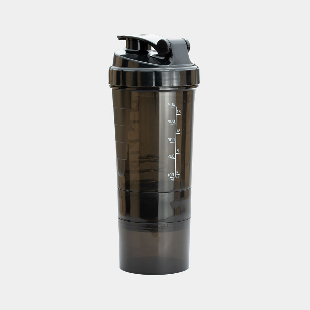 Smart Shaker Bottle - Transparent Black 500ml