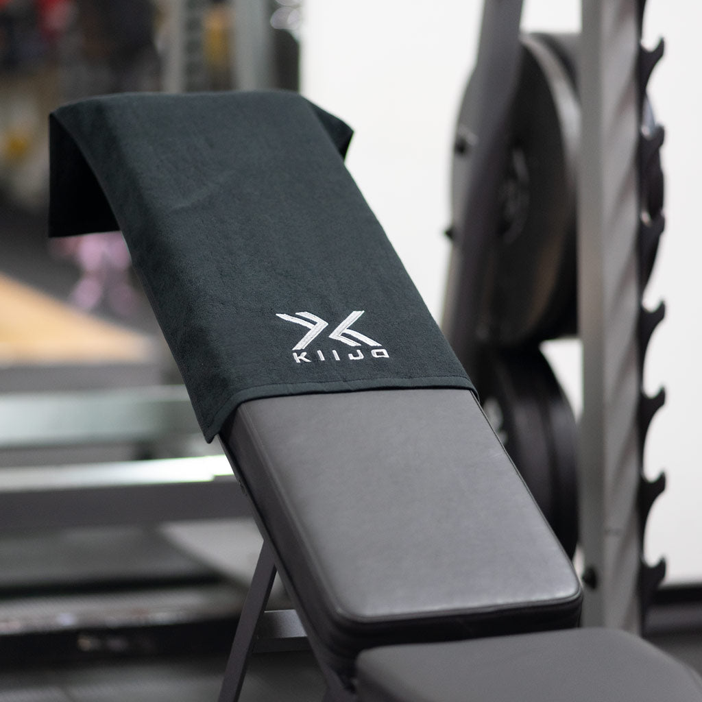 100% Cotton Gym Towel - Black 35x75cm
